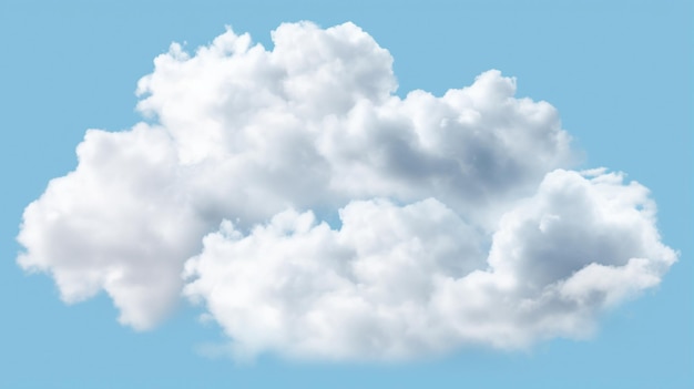 飛行機が飛んでいる空の雲のグループ