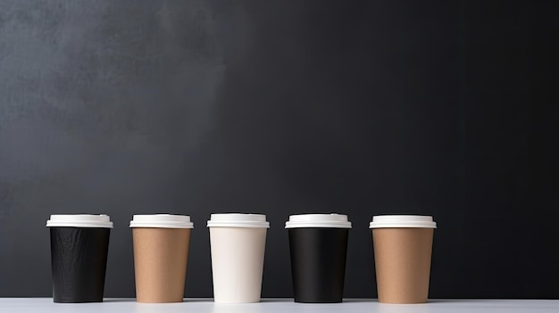 A group of coffee cup