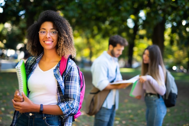 Group of college students