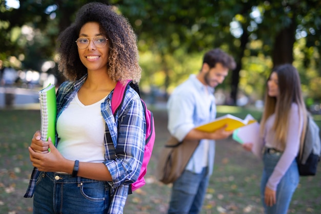 Group of college students