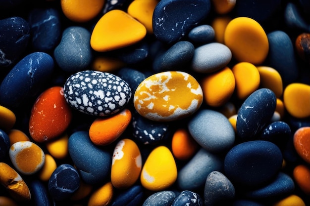 A group of colorful rocks