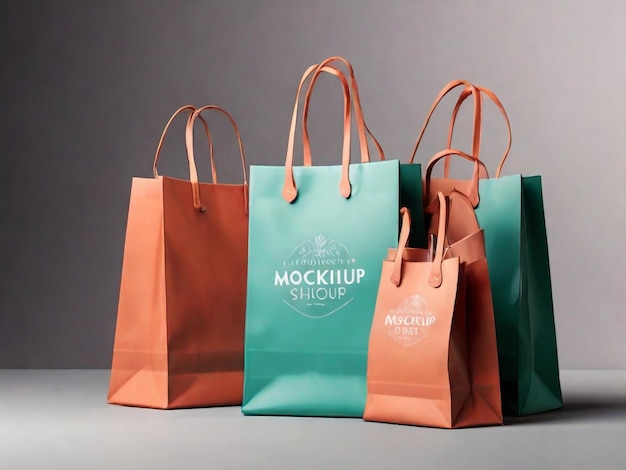 a group of colorful shopping bags with the word blender on them
