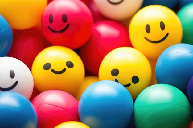 A group of colourful stress balls