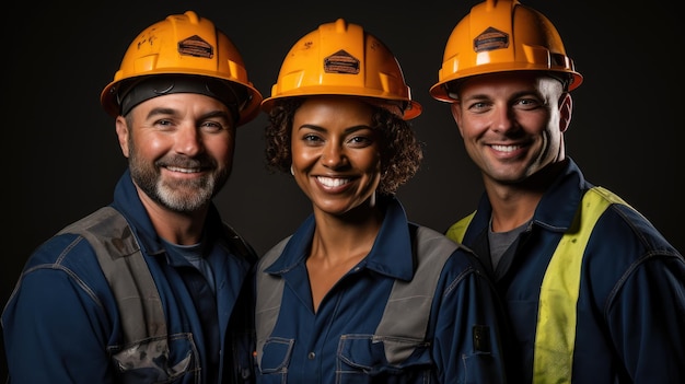 A group of construction workers