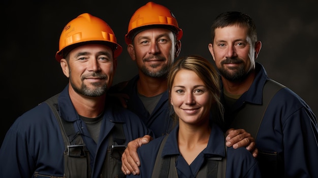 A group of construction workers