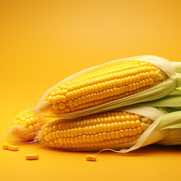 A group of corn on the cob