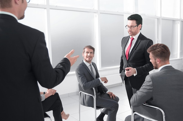 Group of creative people in the conference room