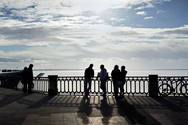 Group on a deck