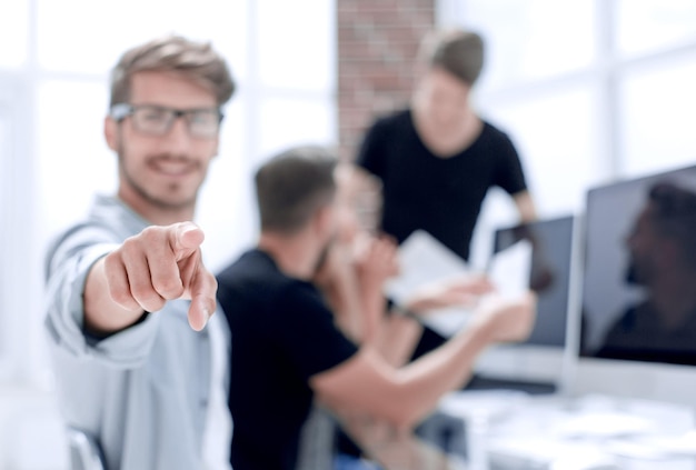 Group of designers working on a project in the office