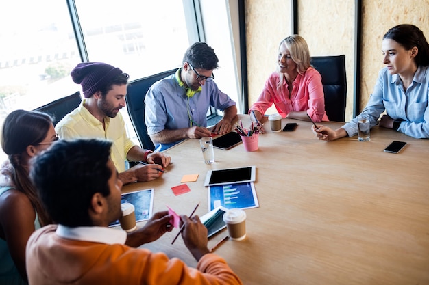 Group of designers working on a project