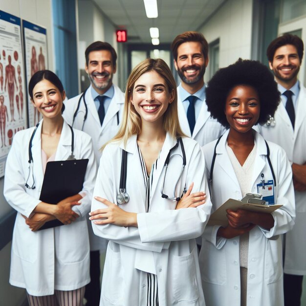 group of doctor on hospital