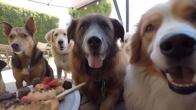 Premium AI Image A Group Of Dogs premium-ai-image-a-group-of-dogs
