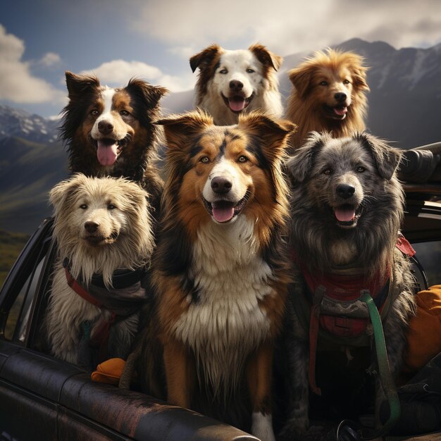 Photo group of dogs