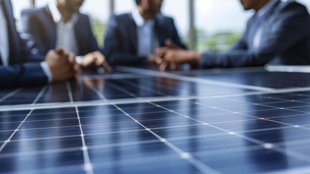 A group of engineers and researchers huddled around a table deep in discussion about the latest