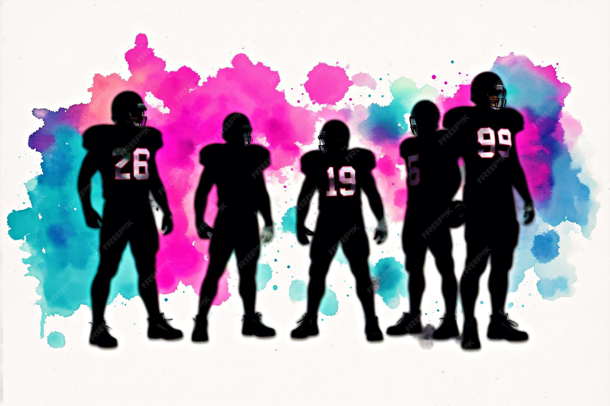 Premium Photo A Group Of Football Players With The Numbers 99 99 premium-photo-a-group-of-football-players-with-the-numbers-99-99