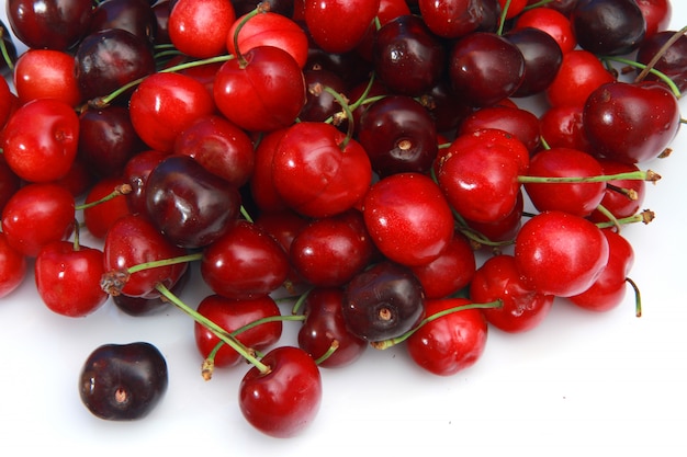 group of fresh cherries