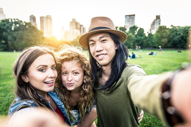 Group of friends in Central Park