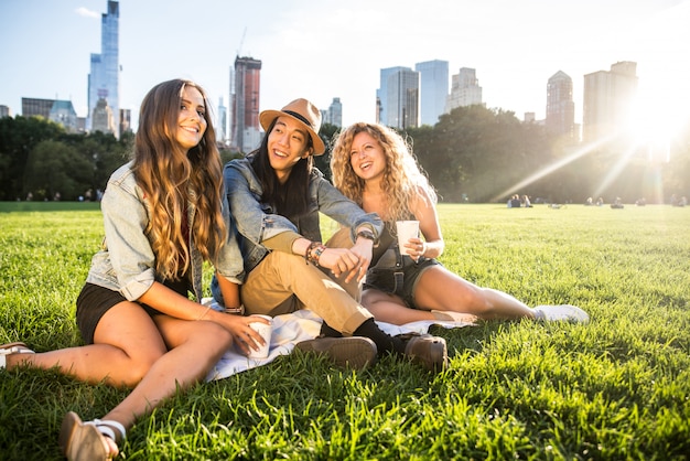 Group of friends in Central Park