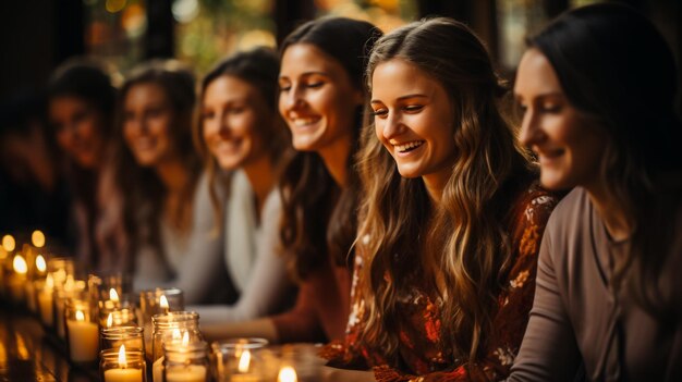 Photo group of friends having a drink together at party