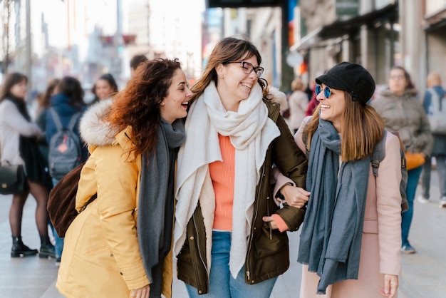 Group of friends talking