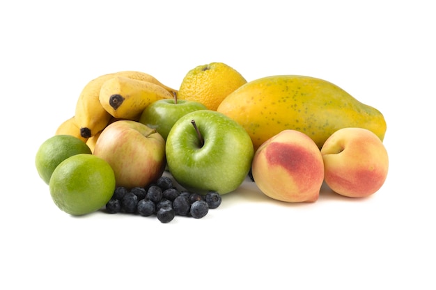 Группа фруктов изолированные