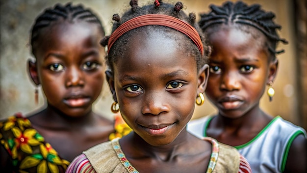 a group of girls with the word quot i love quot on their face