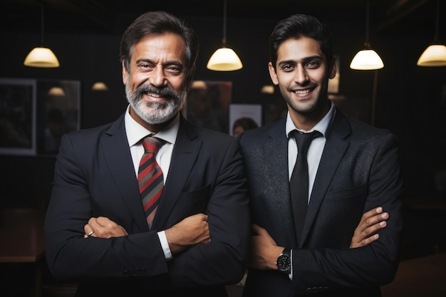 Group of Indian businessmen or corporate people standing for a photo