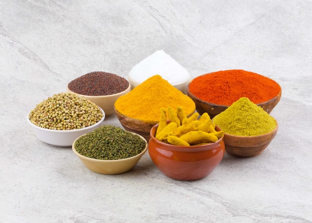 Group of Indian Spices 