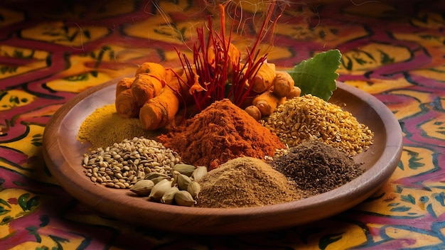 Group of indian spices