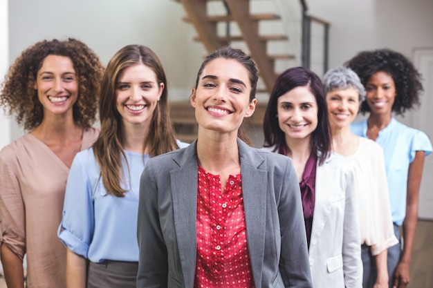 Group of interior designer standing together 