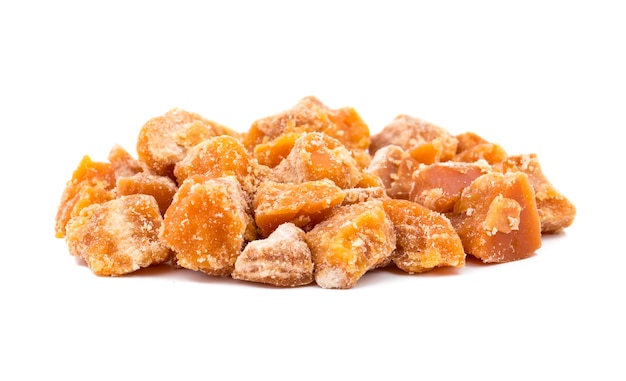 Group of Jaggery on White Background