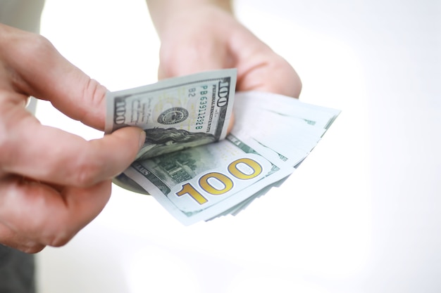 Группа денег стек банкнот 100 долларов США много фоновой текстуры. Наличные деньги в большой куче как фон финансов.