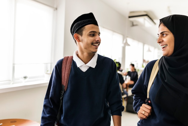 A group of Muslim students