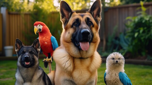 写真 動物のグループ かわいい動物 犬のグループ