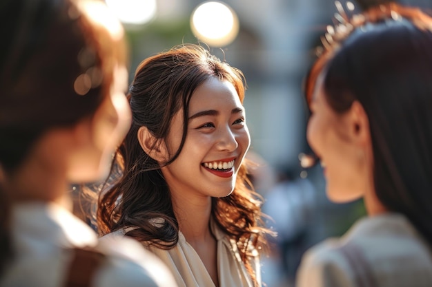 写真 一緒に立つ女性のグループ