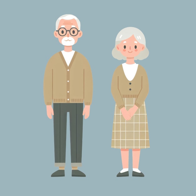 A group of older elderly people healthylooking men and women