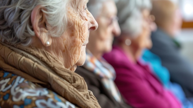 Group of Older Women Sitting Together