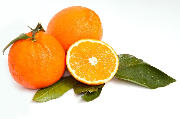 オレンジ色の果物のグループ
