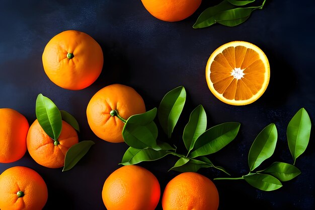 a group of oranges sitting on top of a table