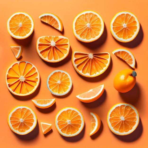 A group of oranges with one that has the word orange on it