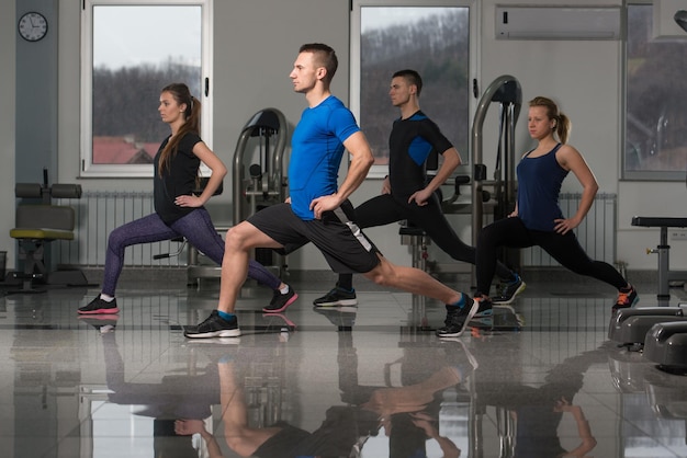 Group People During Aerobics Class