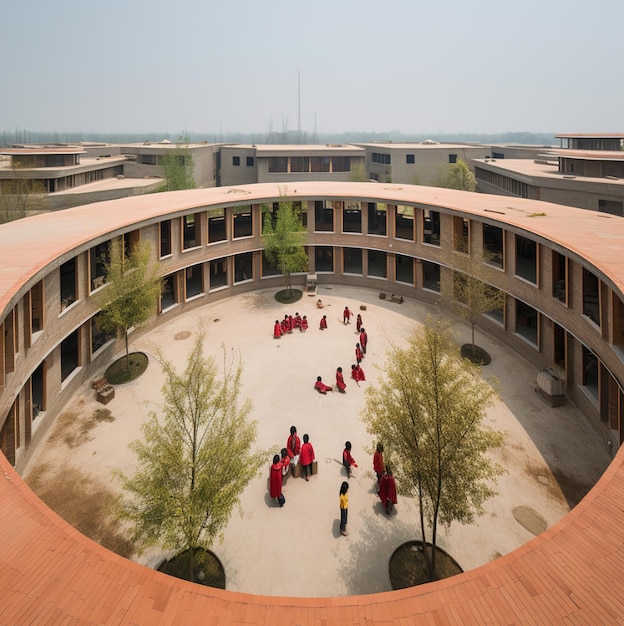 a group of people are standing in a circle with the number 6 on the front.