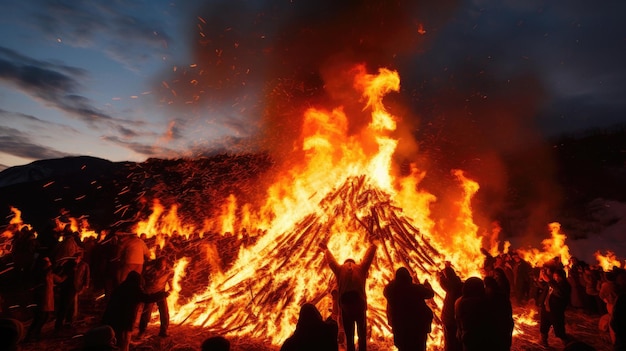 Foto un gruppo di persone si trova di fronte a una grande piramide con un cielo sullo sfondo.