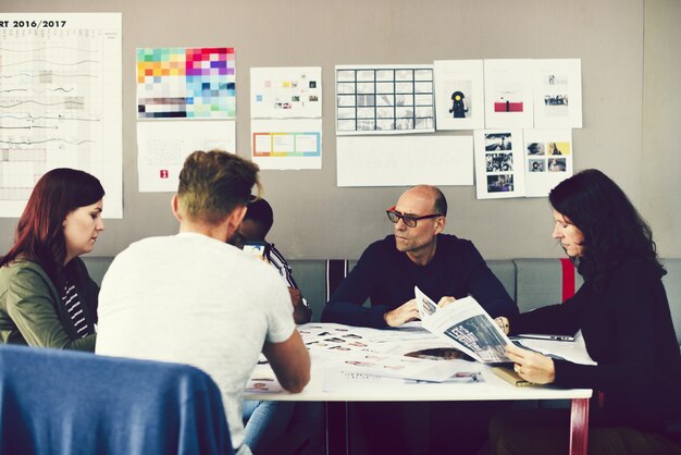 Group of people attending a startup business course