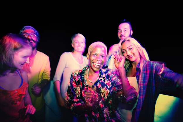 group of people dancing concept
