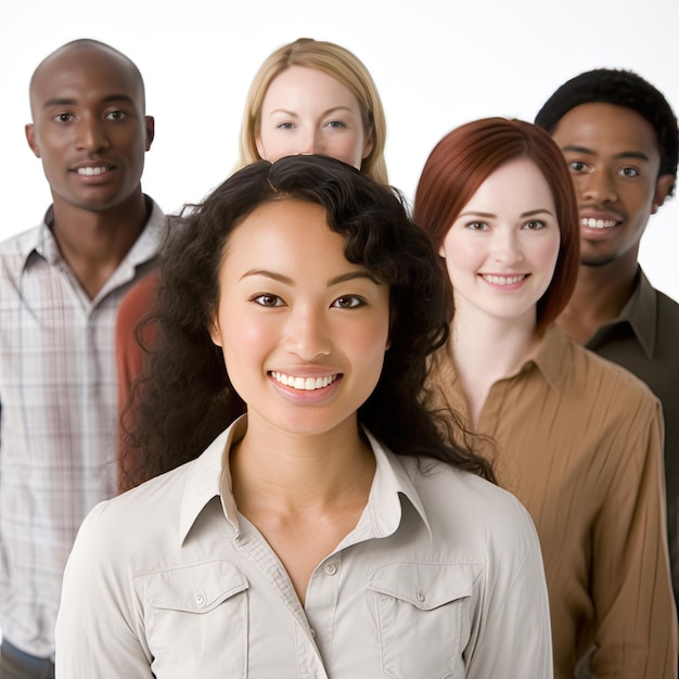 Foto gruppo di persone di diverse nazionalità