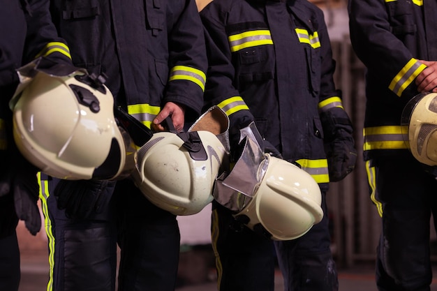 Group of people holding hardhat