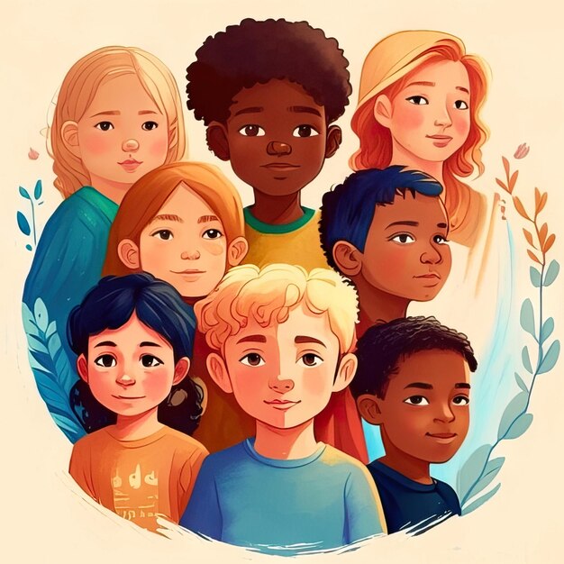 Group of people illustration