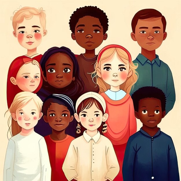 Group of people illustration