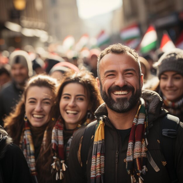 Photo a group of people in palestine carrying palestinian